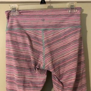 lululemon athletica Striped Wunder Under Leggings